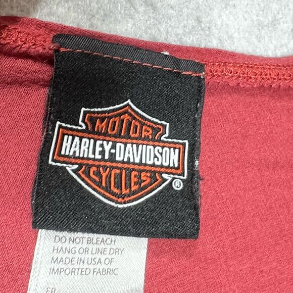 Harley Davidson Tank Top Womens Size 1XL Red Sleeveless Rayon Blend 2021 - Picture 8 of 12